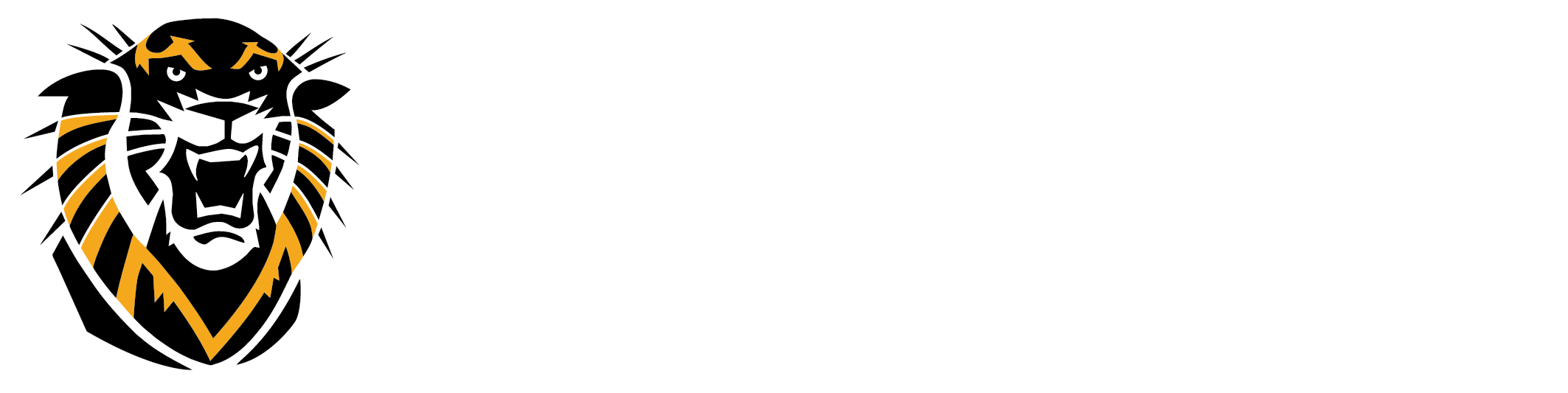 FHSU department logo - 2-color, white text - stacked