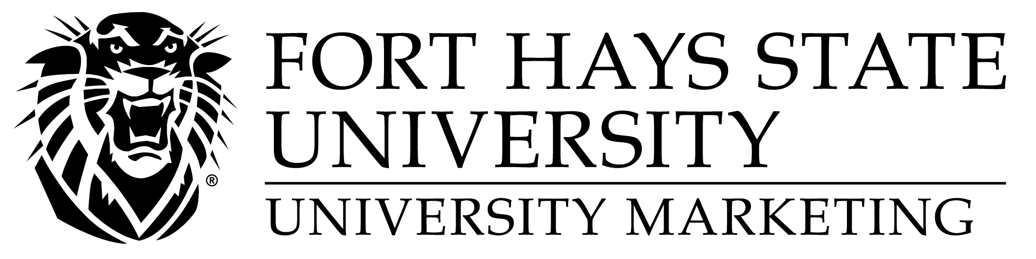 FHSU department logo - black - stacked