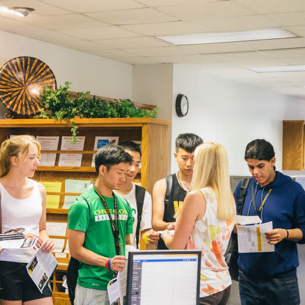 staff members with international students