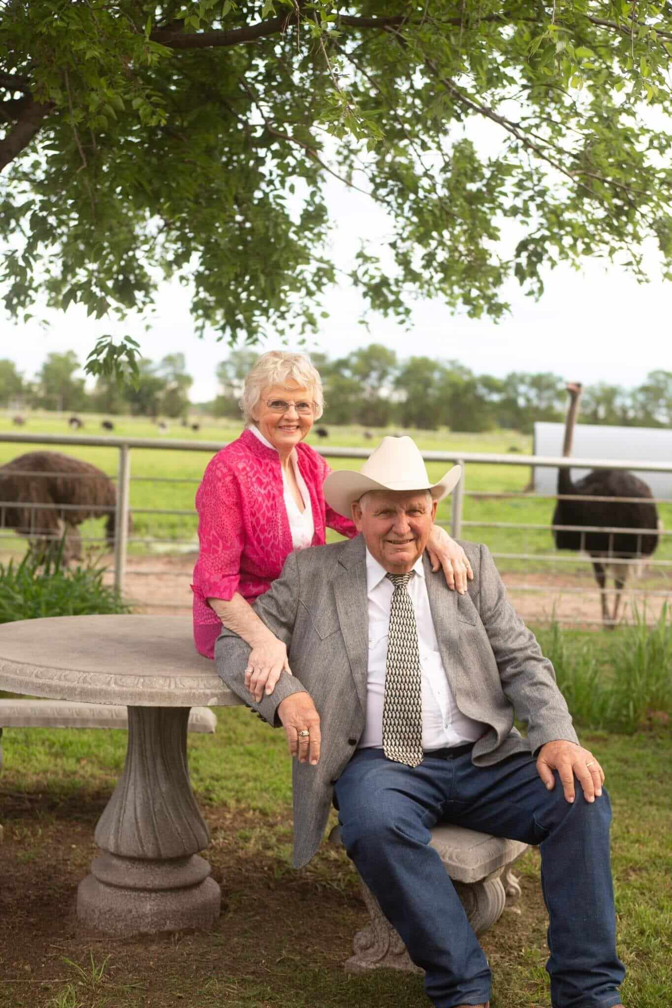 photograph of Joe Hedrick with her husband