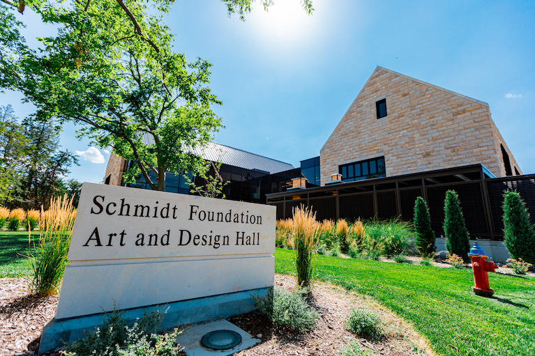 Art & Design sign and building