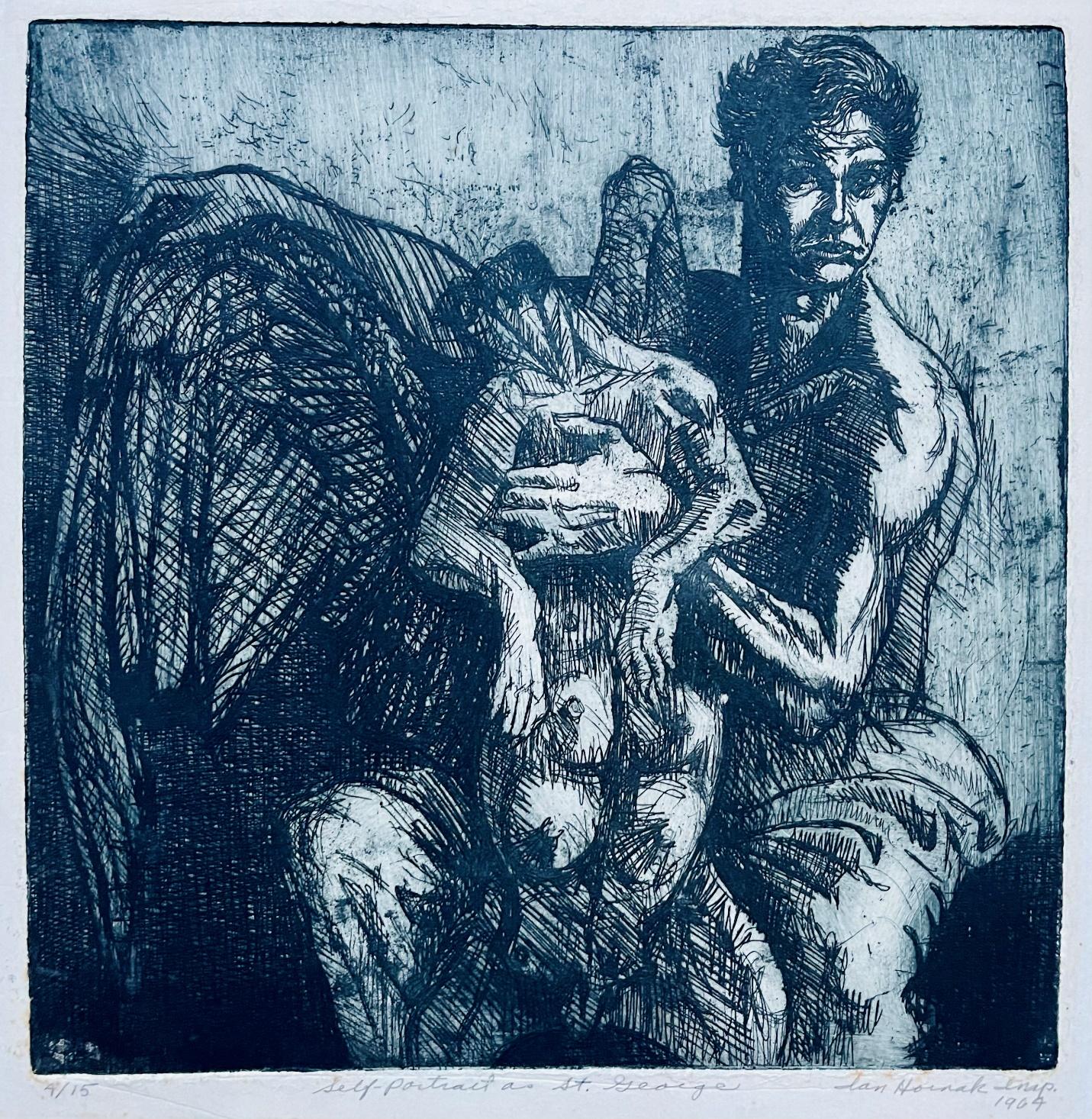 self portrait as Saint George