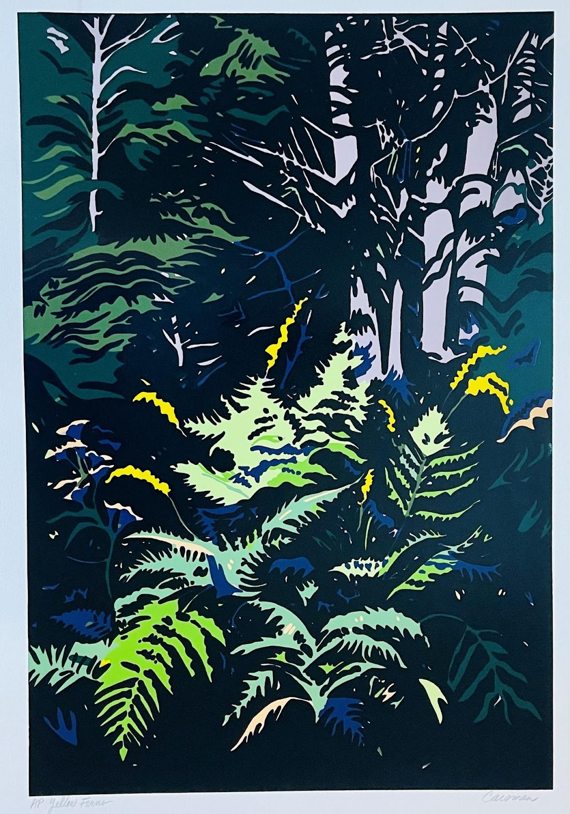 yellow ferns