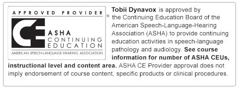 ASHA-Tobii Dynavox disclosure