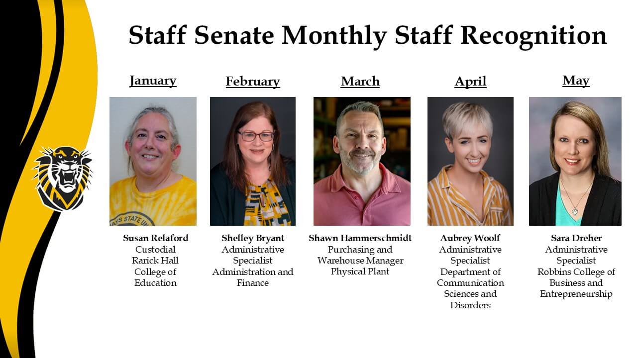 Staff Senate Monthly Staff Recognition