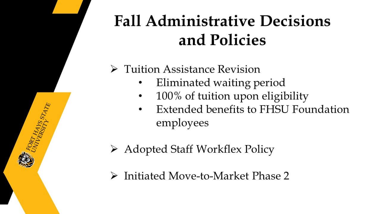 Fall Administrative Decisions