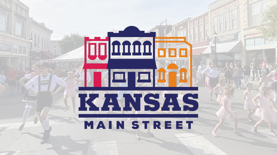 Kansas, main street logo