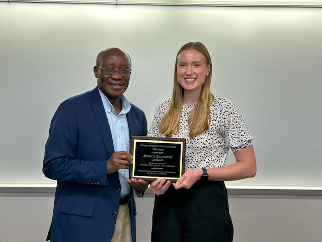 Jessica Saunders award presentation