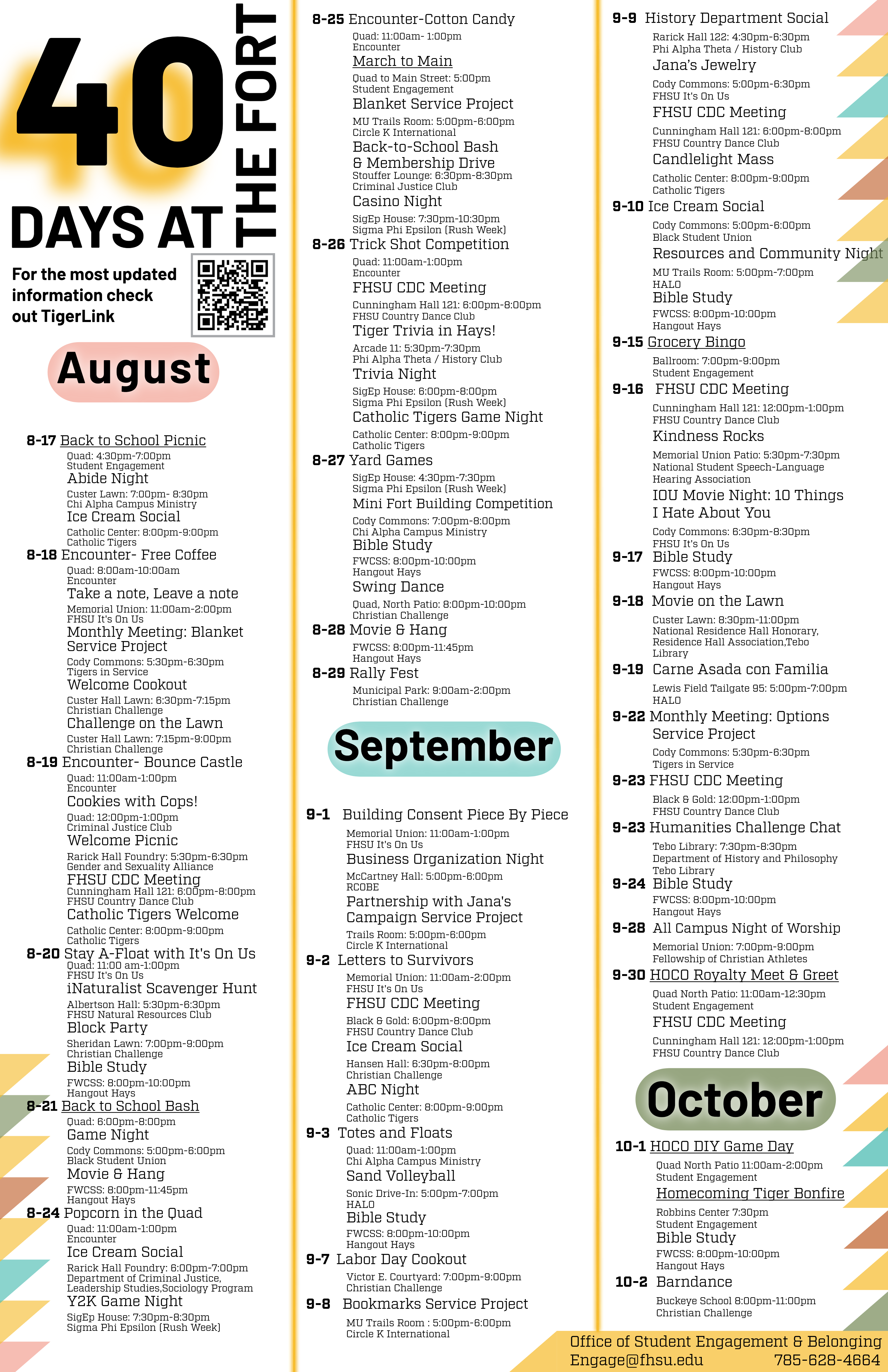 40 Days at the Fort 2026 Flyer