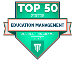 Top 50 Online Education Management Degree Programs 2016