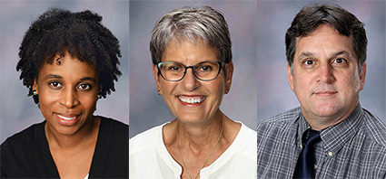 From left, Dr. Jacqueline Lubin, Dr. Jerrie Brooks and Dr. Robb Scott.