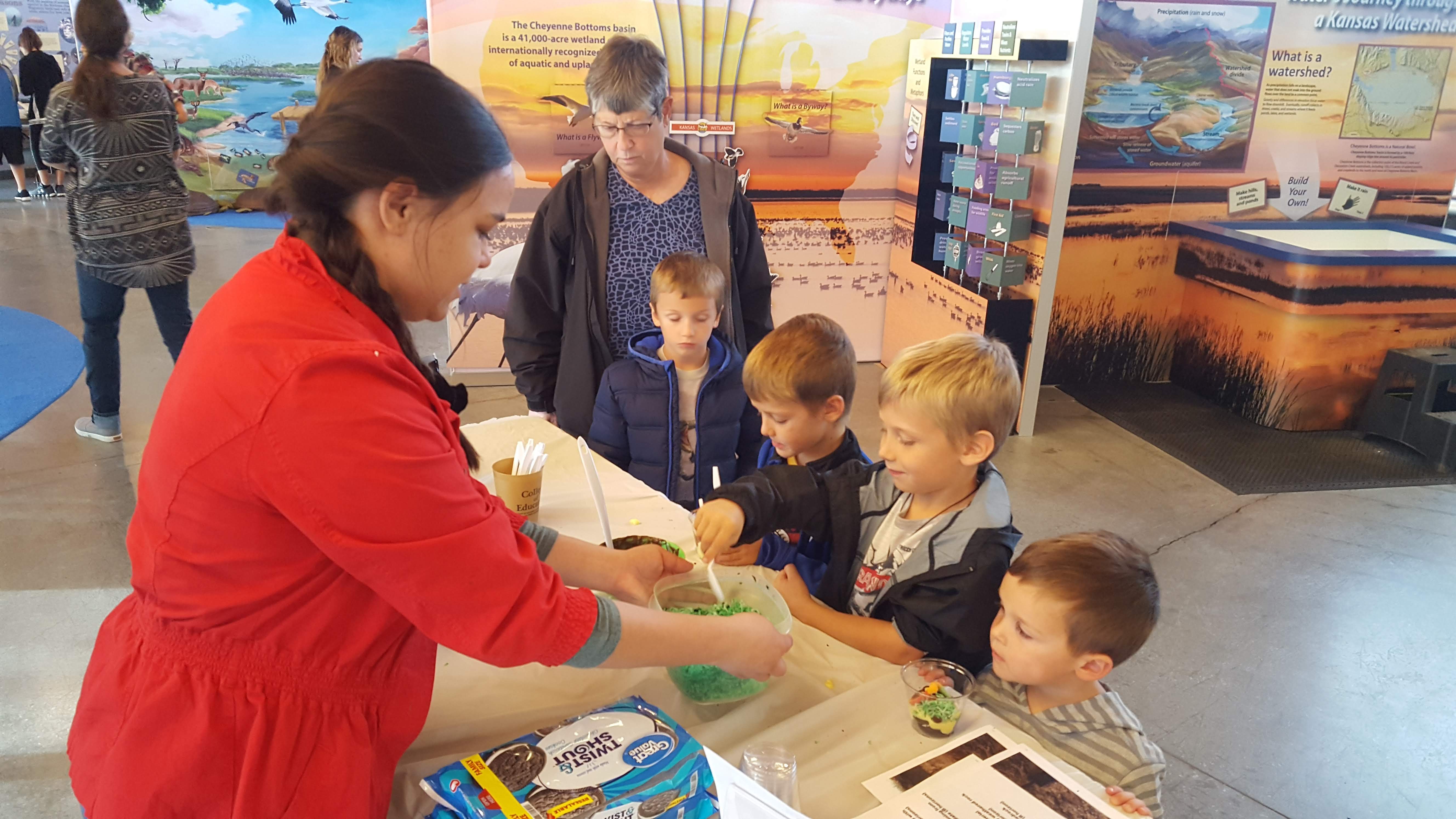 Hands-on STEM activities will fill the exhibit hall at the Kansas Wetlands Education Center on the afternoon of Oct. 22.