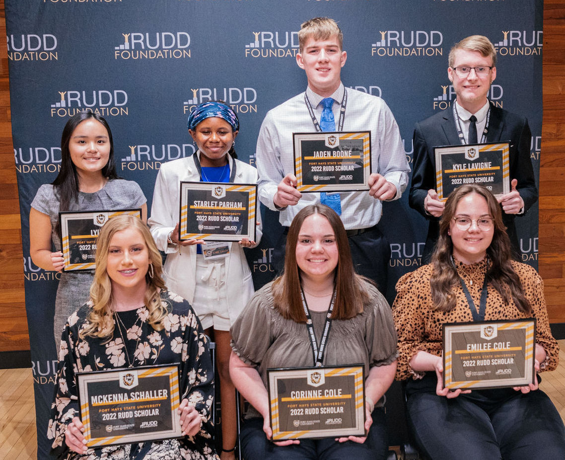 FHSU Rudd Scholarship recipients 2022
