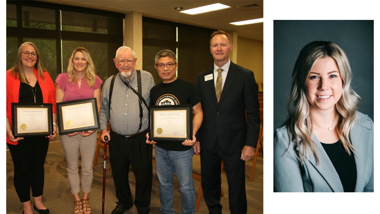 Left to right – Amy Drinnon, Marcy Beougher, Dr. Virgil Howe, Dr. Yan Ma, Dr. Jeff Briggs, Falynn Rogers