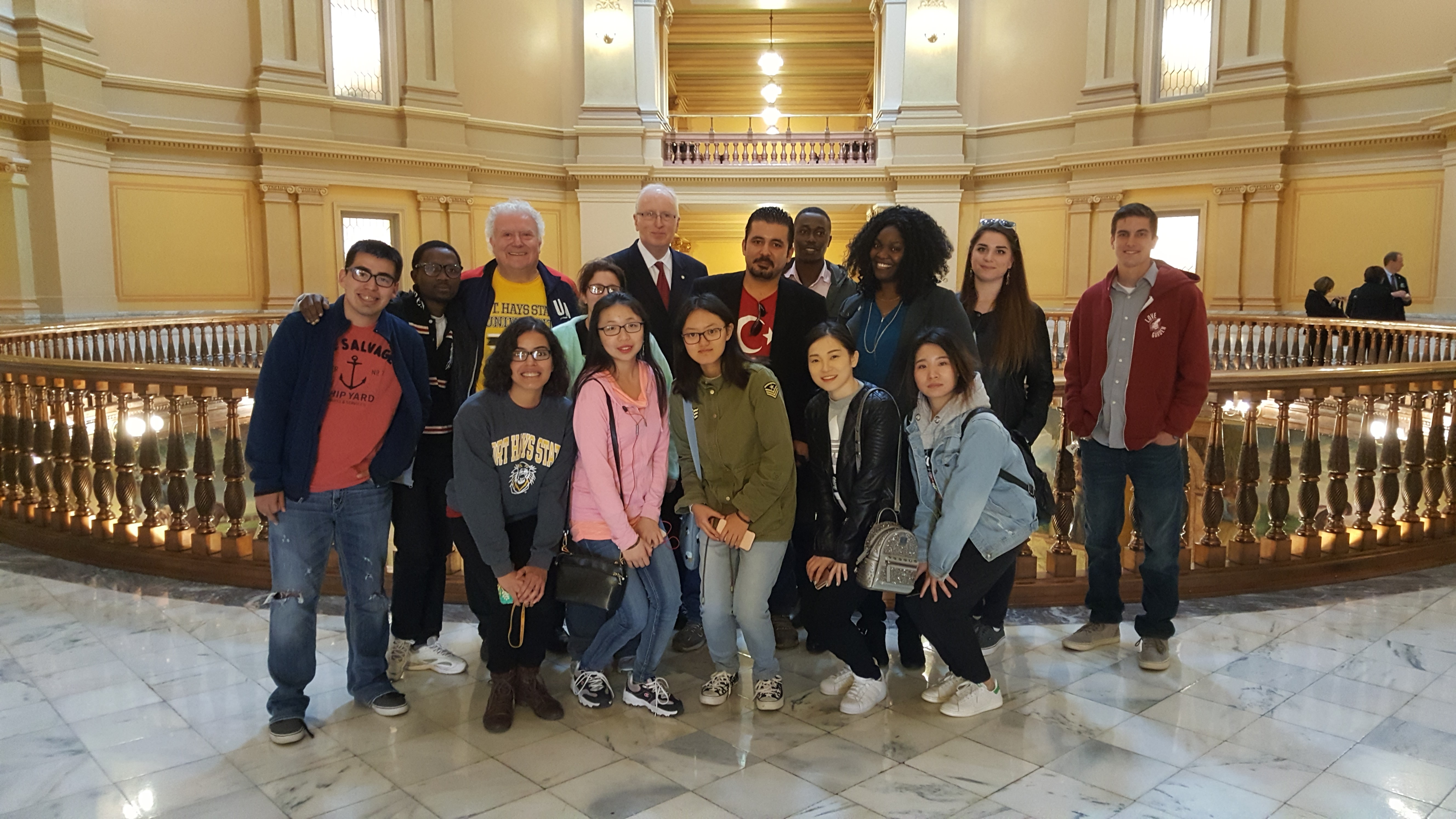 FHSU international students visit Topeka