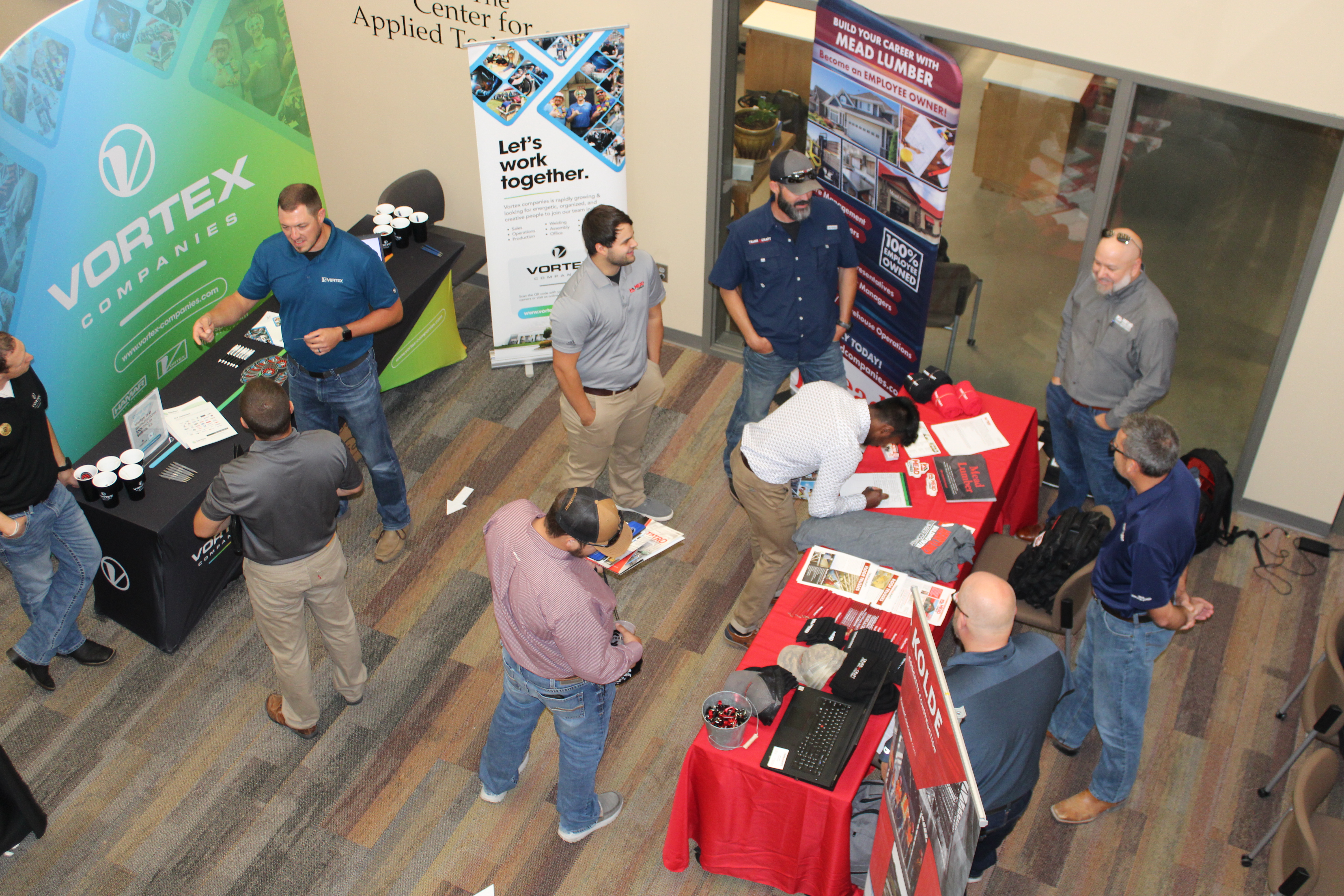 The Applied Technology Career Day brought employers to the FHSU campus to present career opportunities to students from FHSU, NCK Tech and Northwest Tech