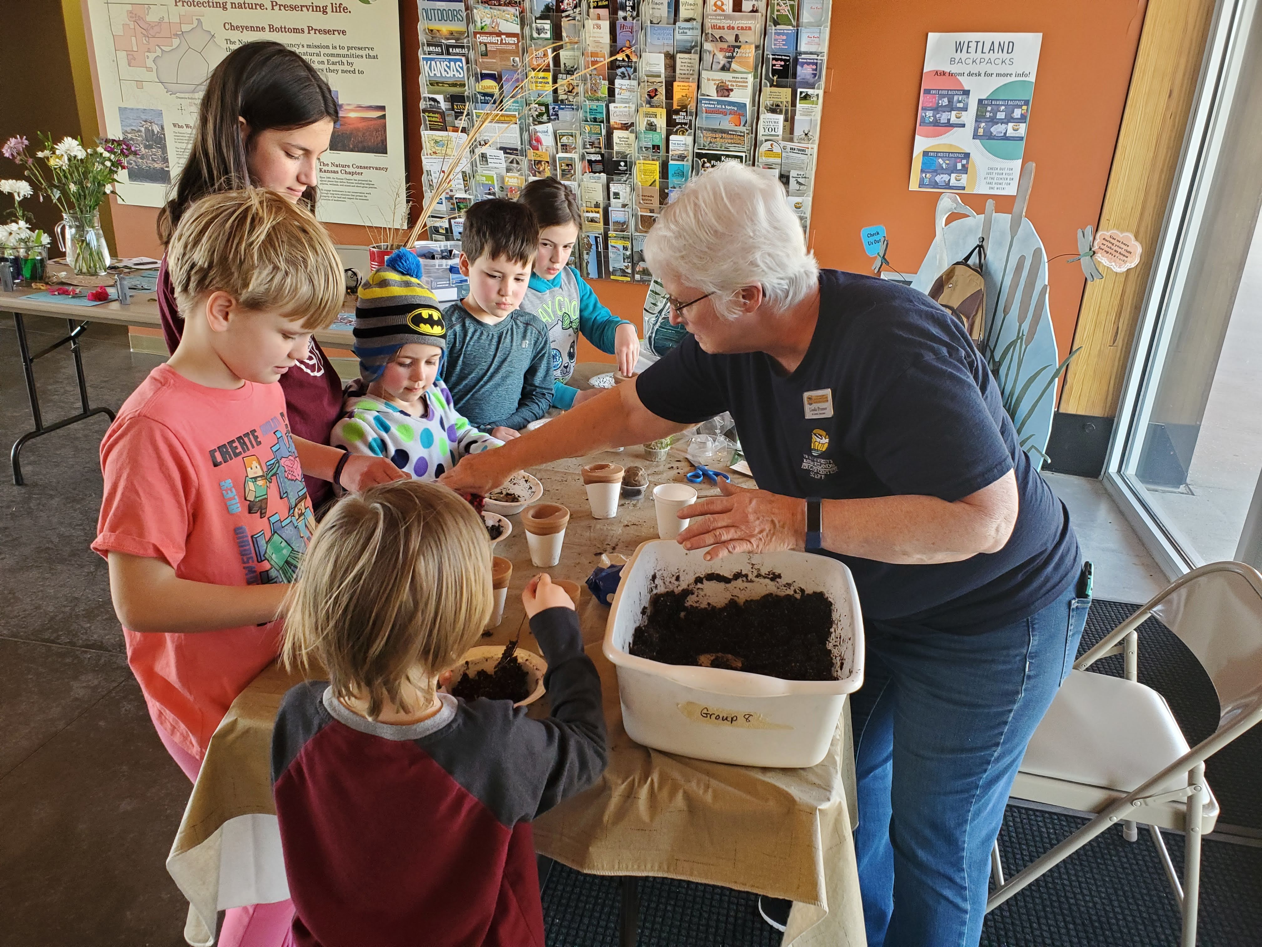 The Kansas Wetlands Education Center will host a hands-on activity each afternoon of Spring Break March 13-17