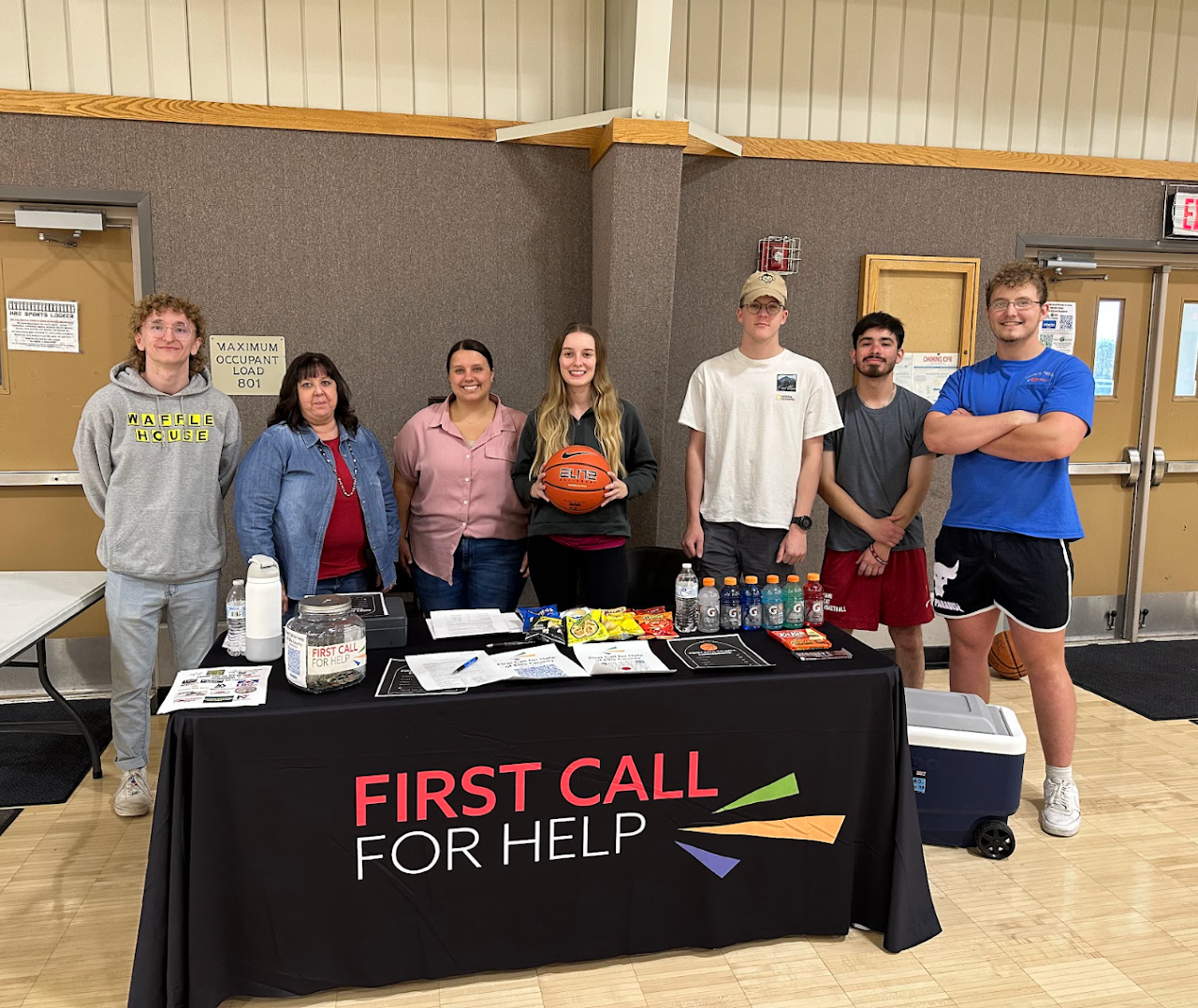 A fall 2023 Leadership 310 team raised funds for First Call for Help