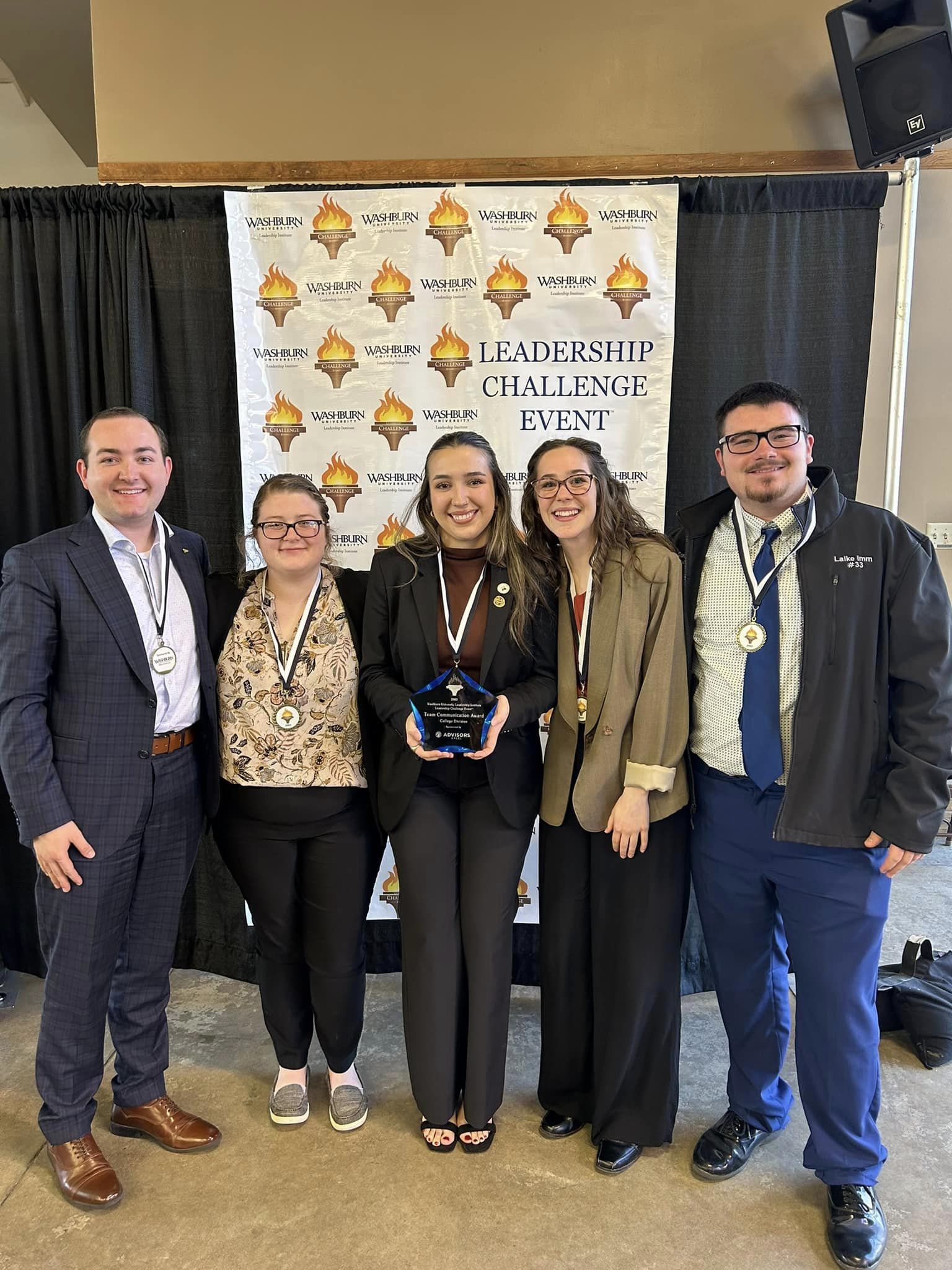 FHSU team at the Washburn Leadership Challenge Event