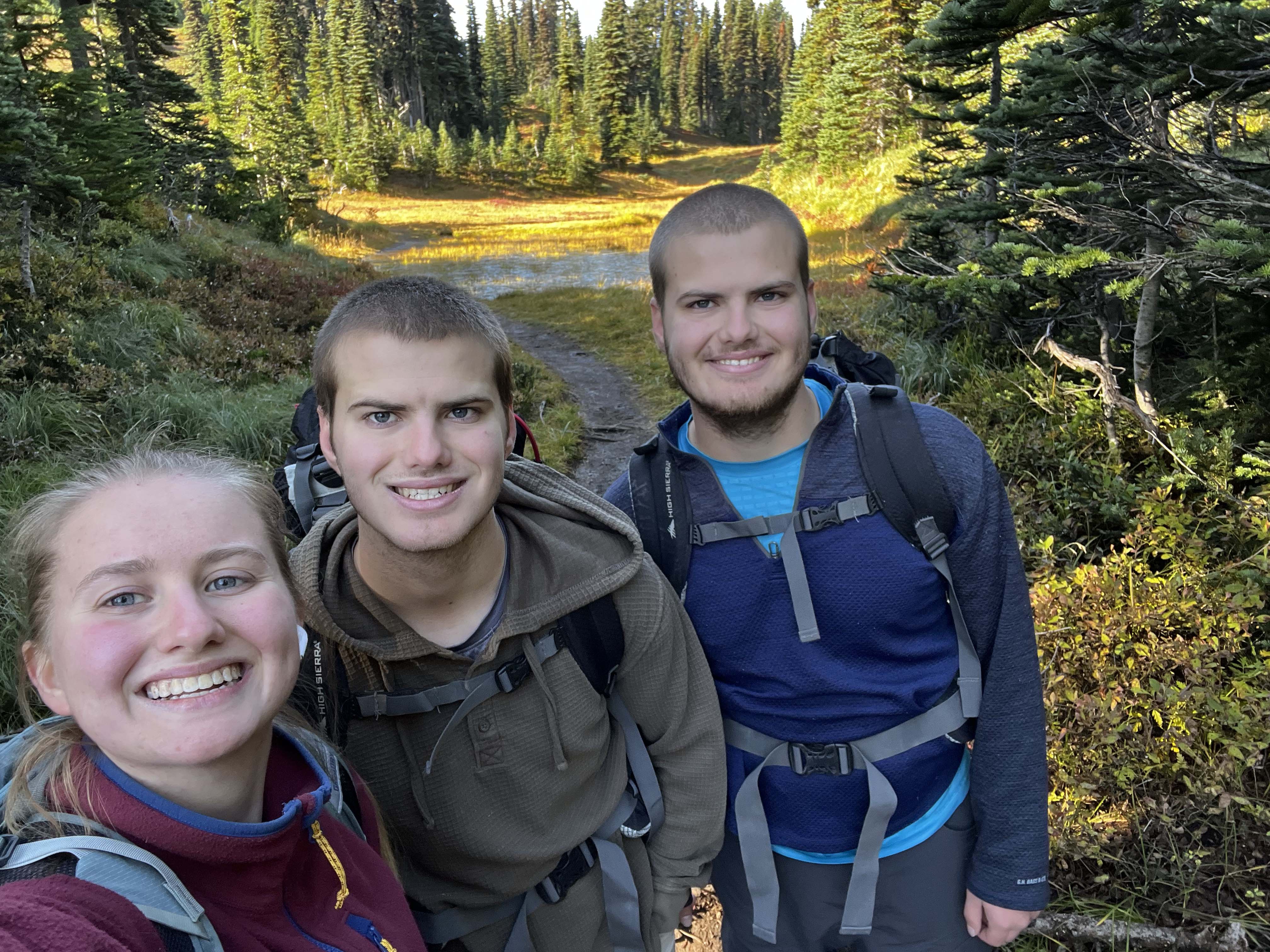 Ariana, Brylie, and Brennan Jarnes, FHSU Online students from Grays Harbor, Wash., will graduate in May.