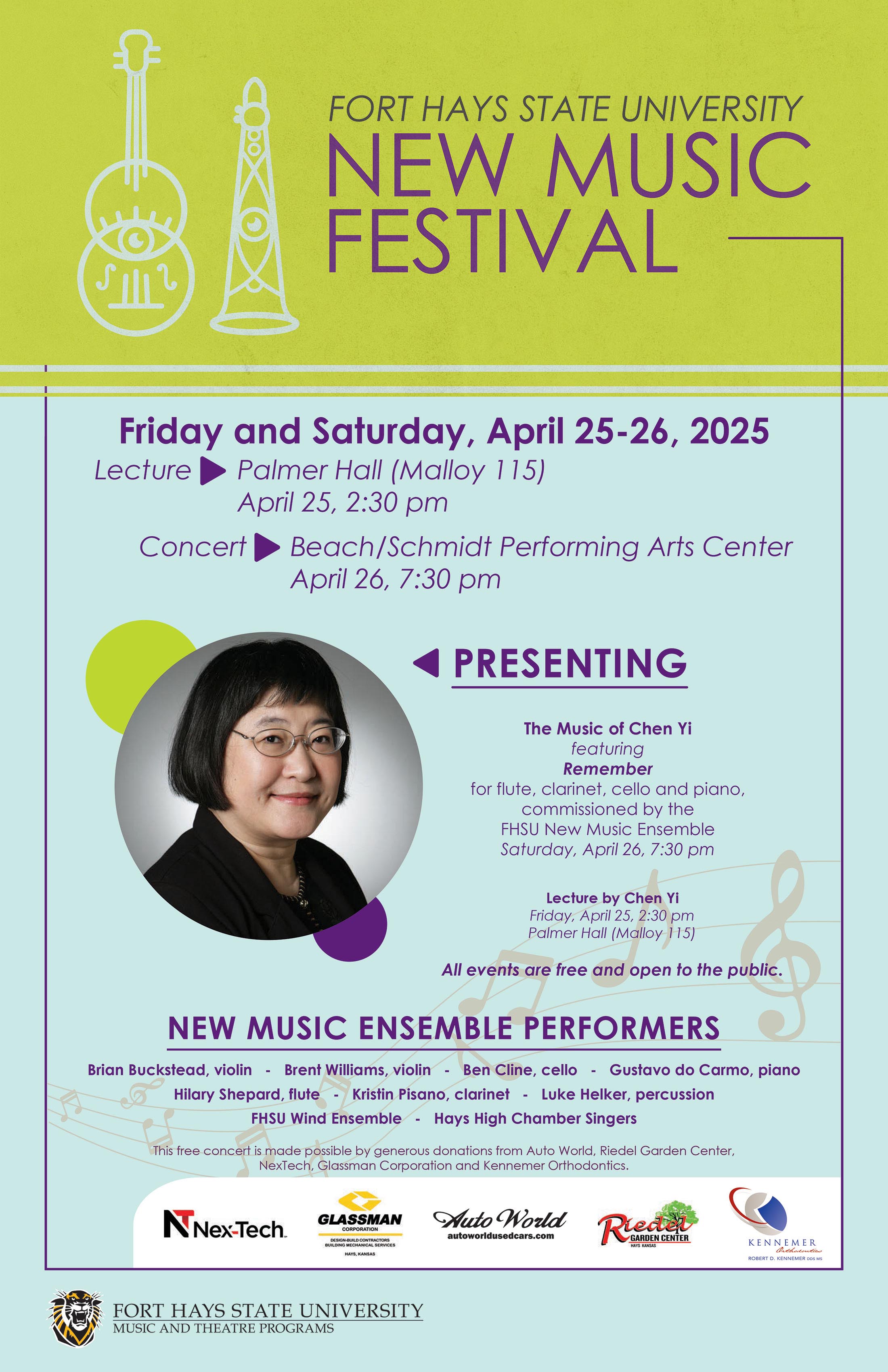 Chen Yi will be the featured composer of Saturday evening’s New Music Festival