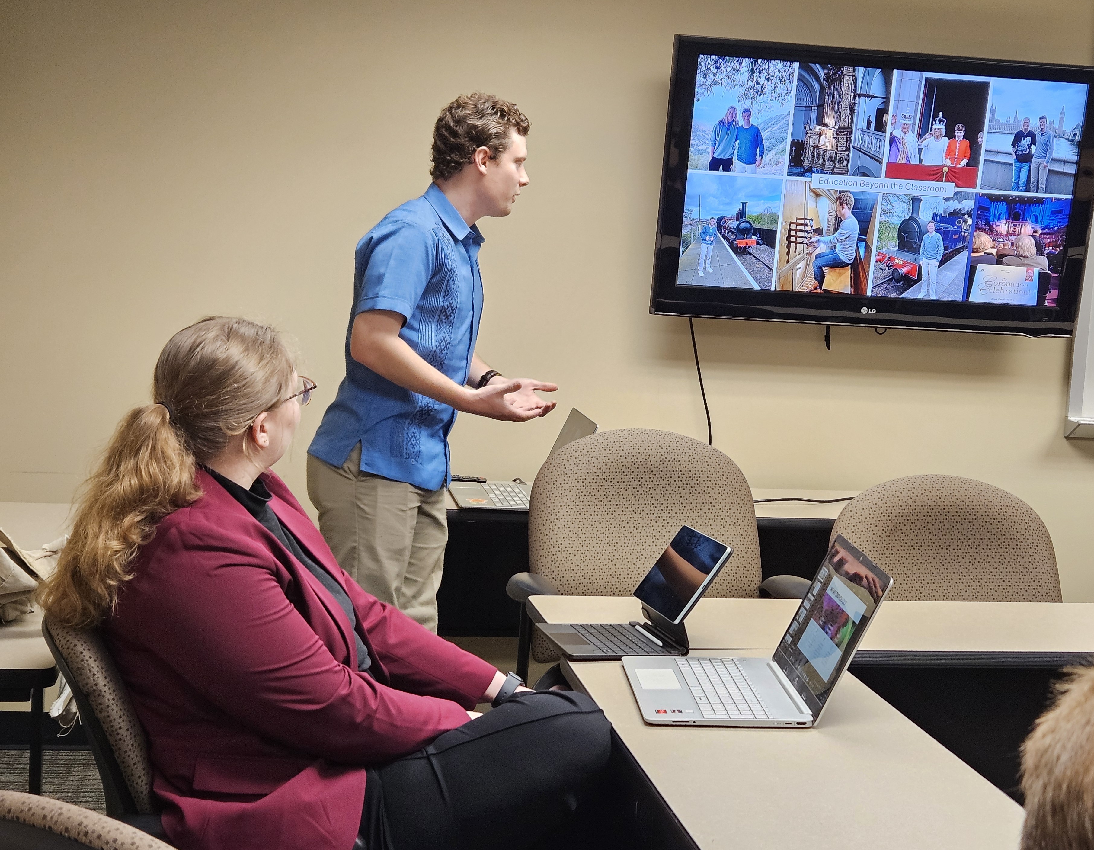 Noah Erichsen and Stephany Rother present highlights from their Global Citizen Leader experiences