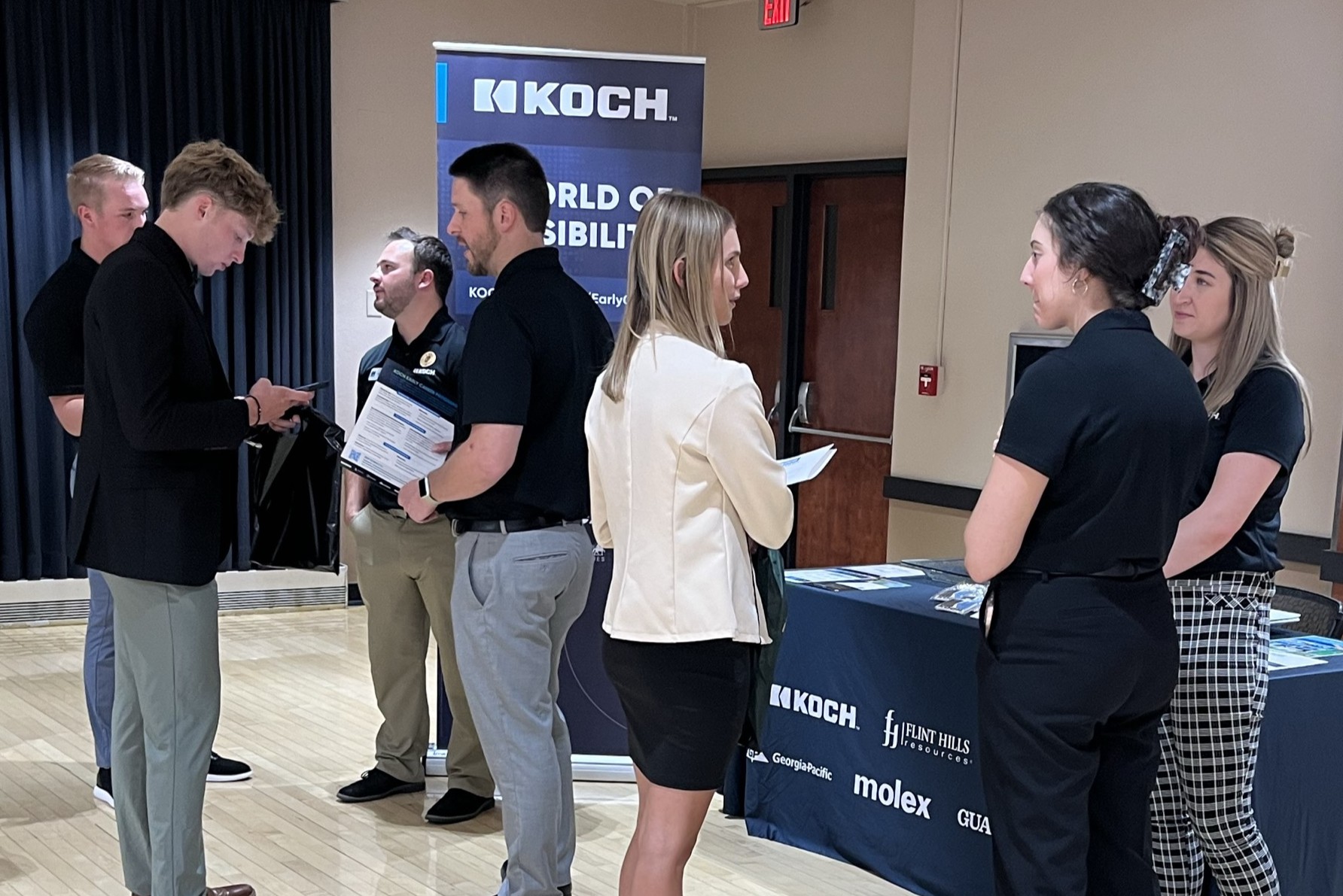Fort Hays State University students meet with potential employers 