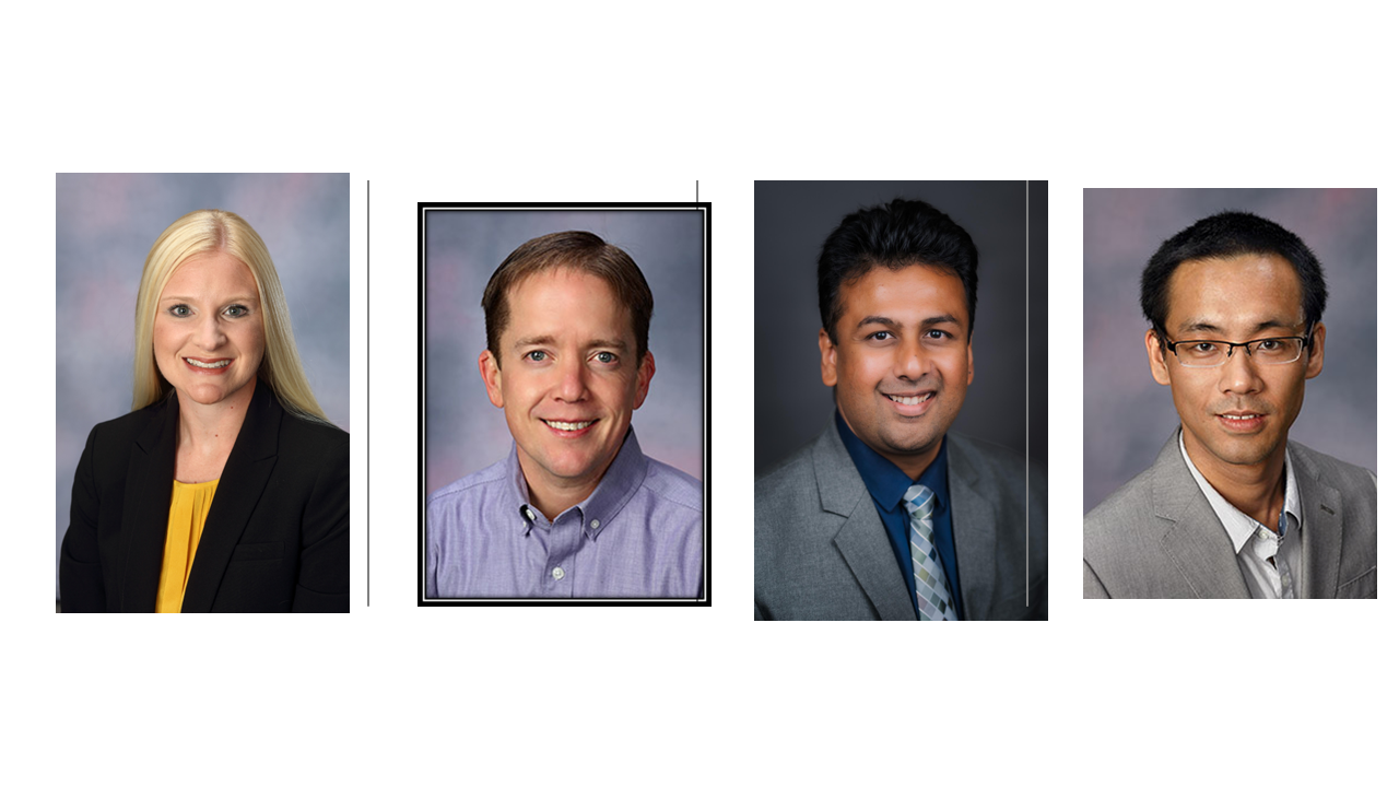 Left to right: Karen McCullough, Samuel Schreyer, Kunal Seval, and Kelei (Jackie) Zhang