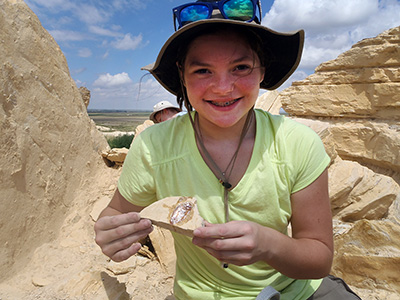 Paleontology camp Katie Gatlin