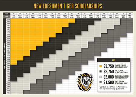 The enhanced scholarship matrix at Fort Hays State University.