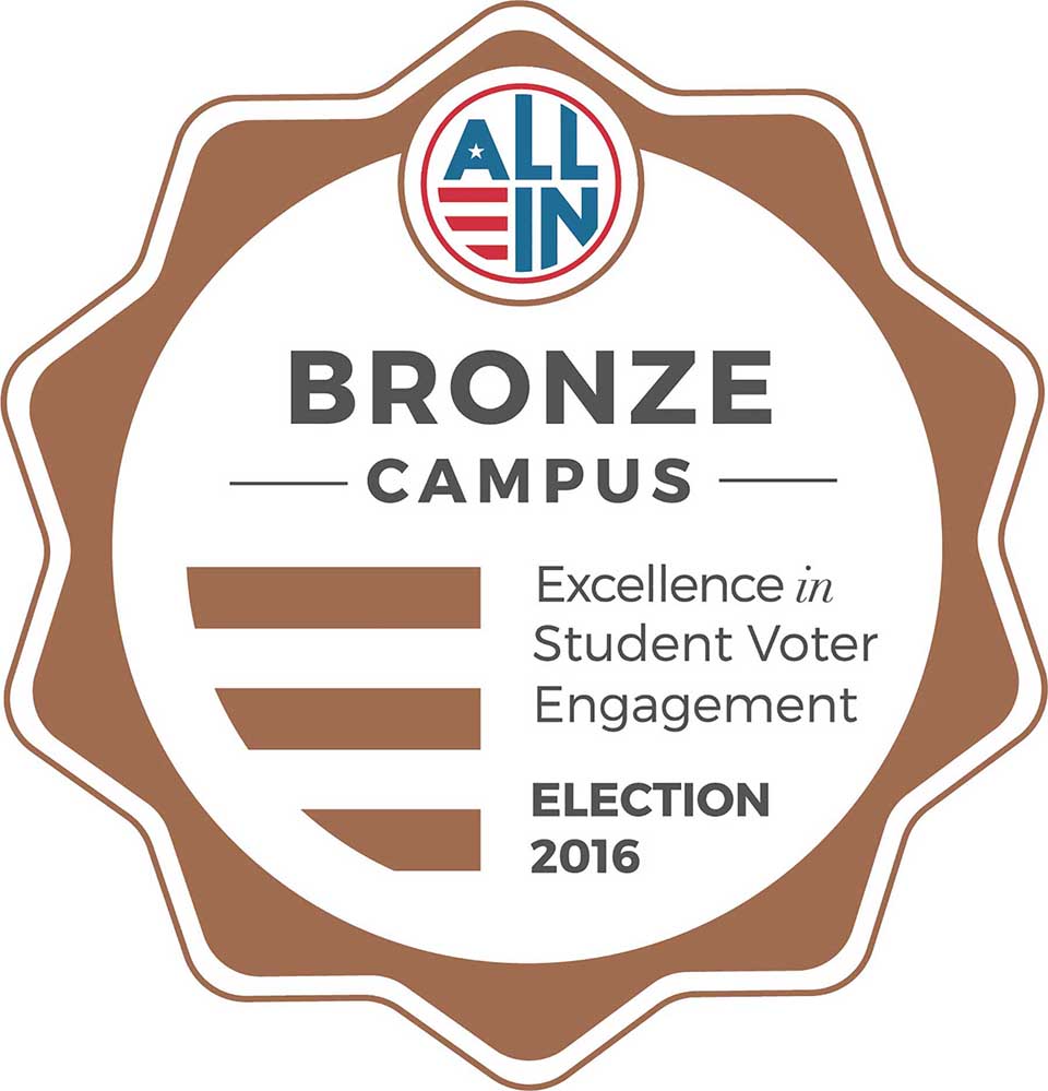 Bronze Campus for Excellence in Student Voter Engagement
