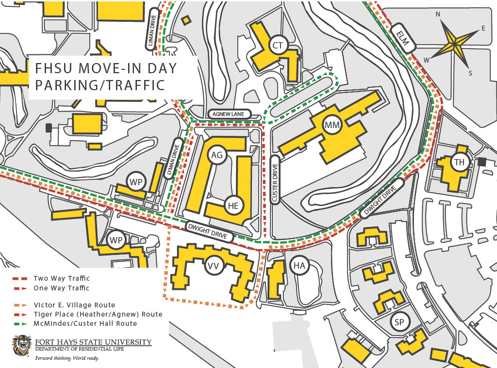 Move-In Day 2022 Map