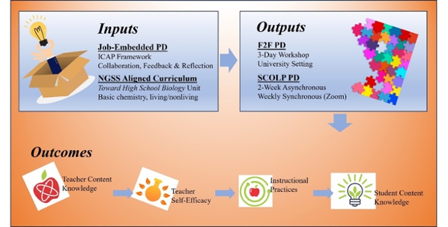 NSF Logic Model infographic 