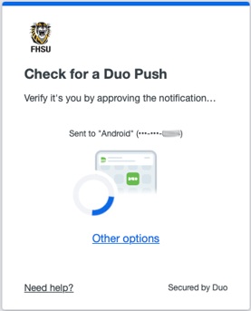 Duo Verify screen