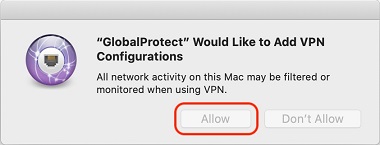 Allow VPN