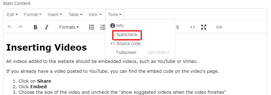 Spell Check
