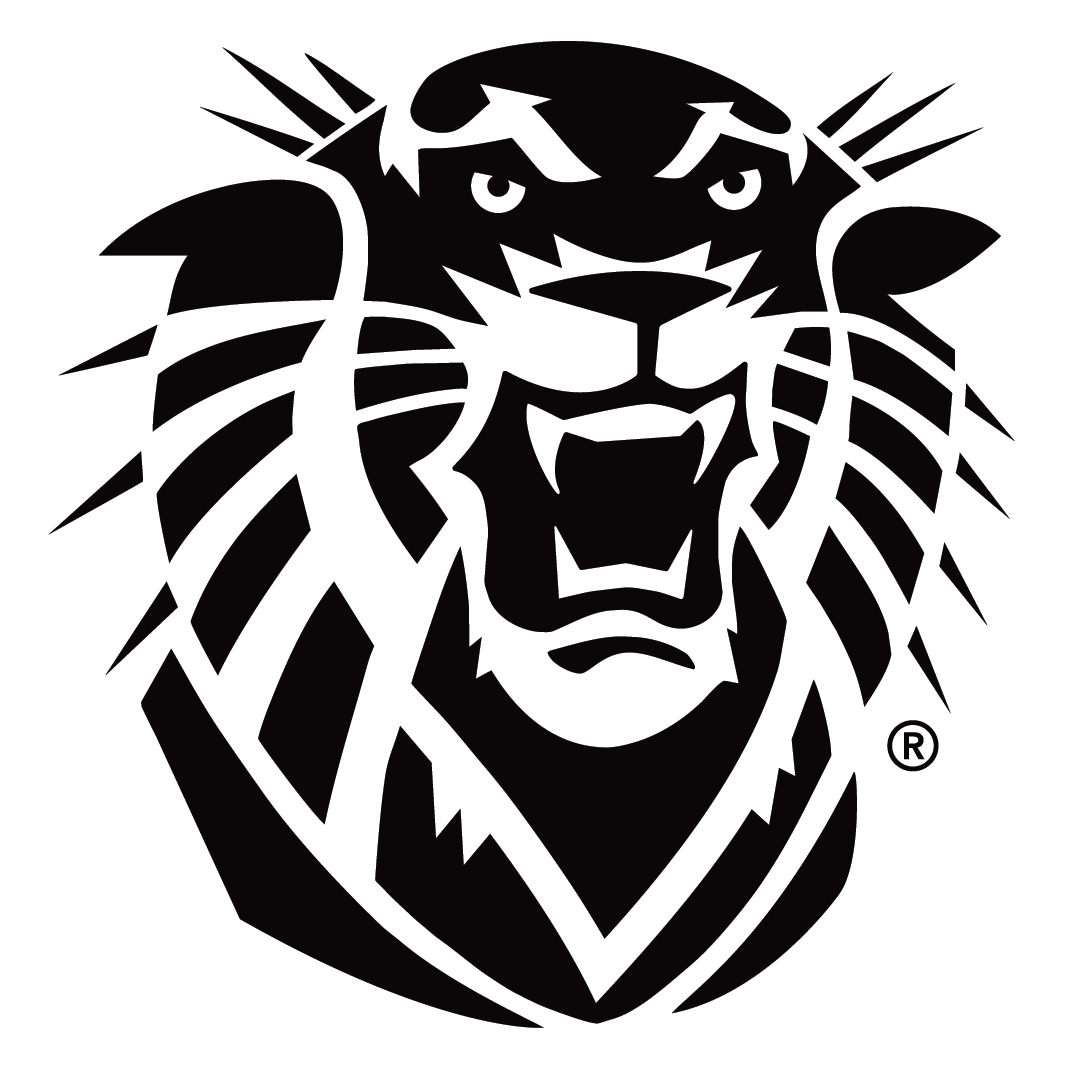 FHSU Victor E. Tiger logo - black