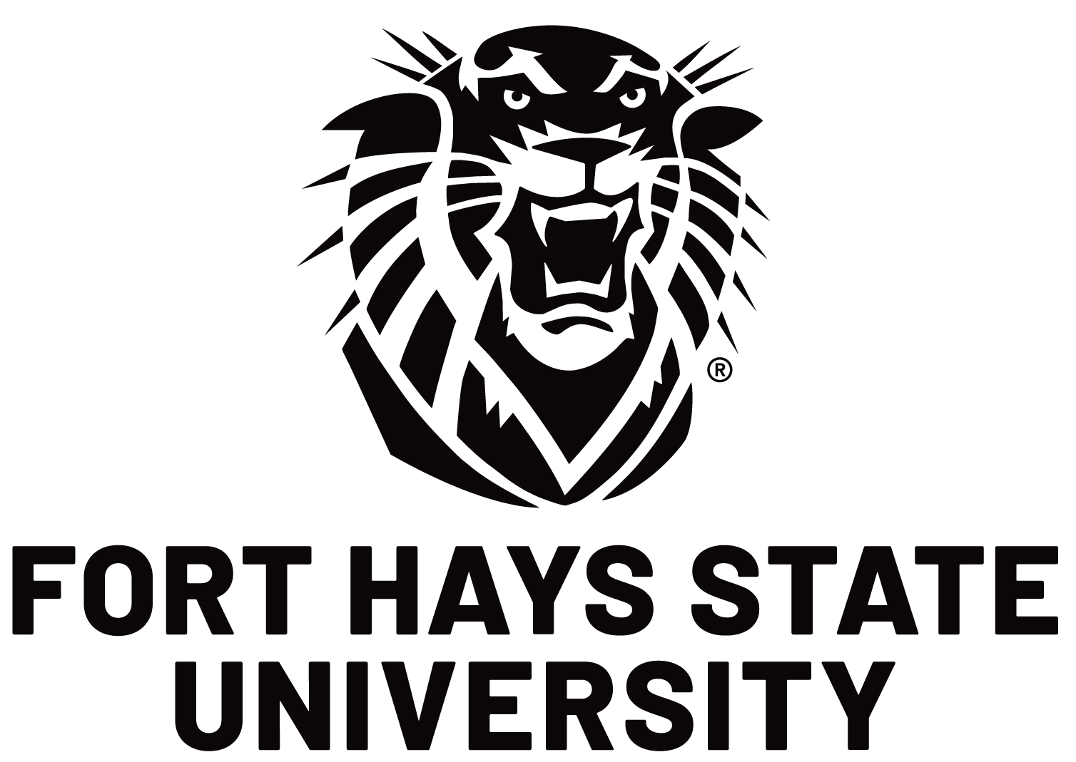 FHSU logo - black - lockdown centered