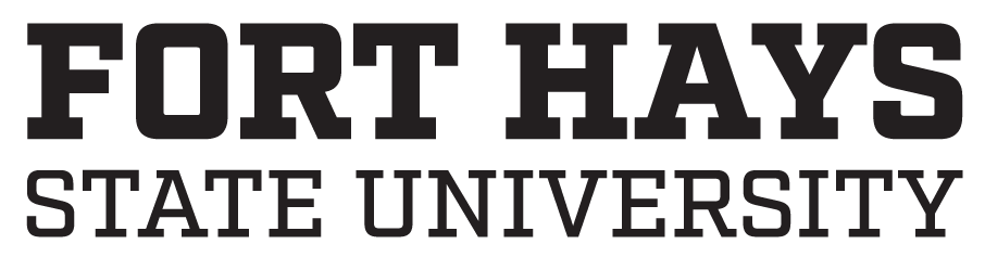 FHSU logo - black - slab