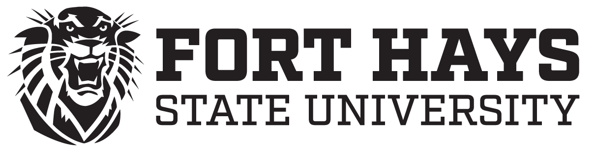 FHSU logo - black - lockdown left slab