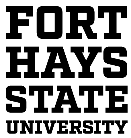 FHSU logo - black - slab stacked